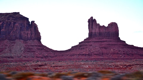 Arizona Sonoran desert with red rock